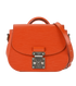 Eden Shoulder Bag, £520, Handbags, Orange, Leather, Front view